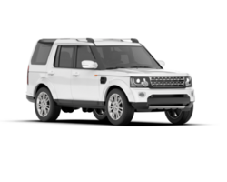 Weiß suv auf transparent Hintergrund. 3d Rendern - - Illustration png