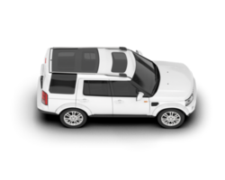 vit sUV på transparent bakgrund. 3d tolkning - illustration png