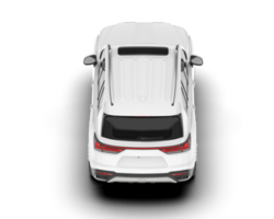 Weiß suv auf transparent Hintergrund. 3d Rendern - - Illustration png