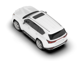 blanc suv sur transparent Contexte. 3d le rendu - illustration png