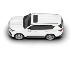 Weiß suv auf transparent Hintergrund. 3d Rendern - - Illustration png