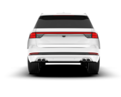 blanco suv en transparente antecedentes. 3d representación - ilustración png