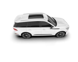 blanco suv en transparente antecedentes. 3d representación - ilustración png