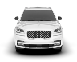 Weiß suv auf transparent Hintergrund. 3d Rendern - - Illustration png