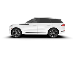 Weiß suv auf transparent Hintergrund. 3d Rendern - - Illustration png