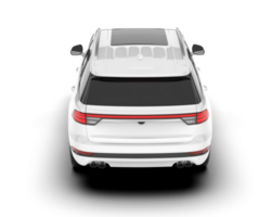 blanco suv en transparente antecedentes. 3d representación - ilustración png