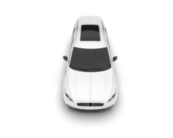 White SUV on transparent background. 3d rendering - illustration png