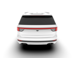 blanco suv en transparente antecedentes. 3d representación - ilustración png