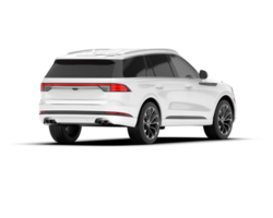 wit suv Aan transparant achtergrond. 3d renderen - illustratie png