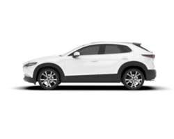 vit sUV på transparent bakgrund. 3d tolkning - illustration png