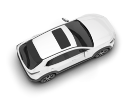 Weiß suv auf transparent Hintergrund. 3d Rendern - - Illustration png