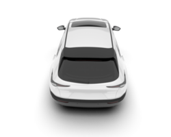 White SUV on transparent background. 3d rendering - illustration png