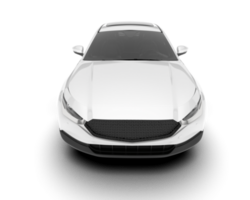 White SUV on transparent background. 3d rendering - illustration png