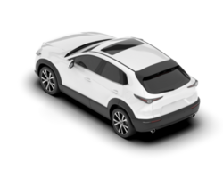 Weiß suv auf transparent Hintergrund. 3d Rendern - - Illustration png