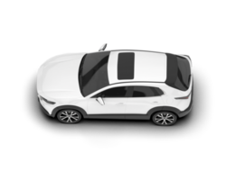 Weiß suv auf transparent Hintergrund. 3d Rendern - - Illustration png