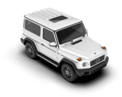 blanco suv en transparente antecedentes. 3d representación - ilustración png