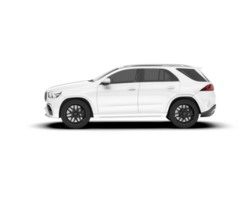 Weiß suv auf transparent Hintergrund. 3d Rendern - - Illustration png