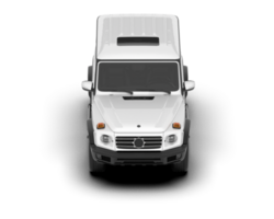 White SUV on transparent background. 3d rendering - illustration png