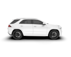 vit sUV på transparent bakgrund. 3d tolkning - illustration png