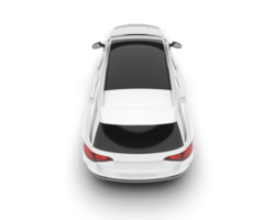 White SUV on transparent background. 3d rendering - illustration png