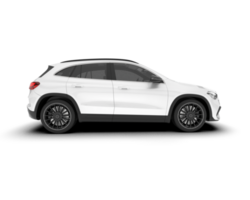 vit sUV på transparent bakgrund. 3d tolkning - illustration png