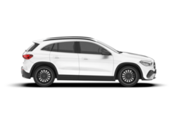 White SUV on transparent background. 3d rendering - illustration png