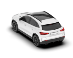 vit sUV på transparent bakgrund. 3d tolkning - illustration png