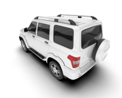 bianca suv su trasparente sfondo. 3d interpretazione - illustrazione png