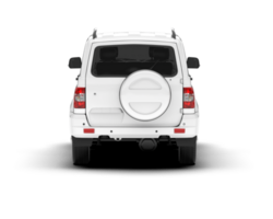 vit sUV på transparent bakgrund. 3d tolkning - illustration png