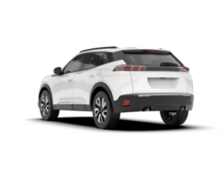 Weiß suv auf transparent Hintergrund. 3d Rendern - - Illustration png