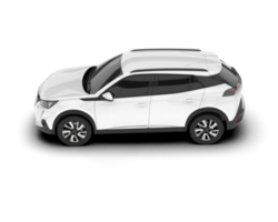 vit sUV på transparent bakgrund. 3d tolkning - illustration png