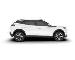 Weiß suv auf transparent Hintergrund. 3d Rendern - - Illustration png