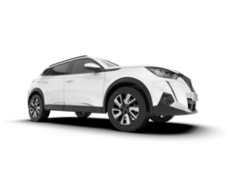 blanco suv en transparente antecedentes. 3d representación - ilustración png