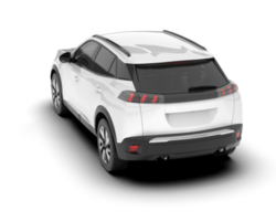 Weiß suv auf transparent Hintergrund. 3d Rendern - - Illustration png