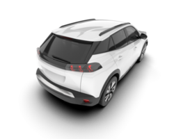 vit sUV på transparent bakgrund. 3d tolkning - illustration png