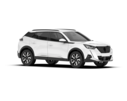 Weiß suv auf transparent Hintergrund. 3d Rendern - - Illustration png