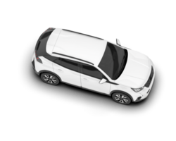 blanco suv en transparente antecedentes. 3d representación - ilustración png