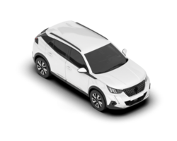 vit sUV på transparent bakgrund. 3d tolkning - illustration png