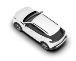 Weiß suv auf transparent Hintergrund. 3d Rendern - - Illustration png