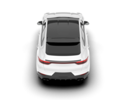 Weiß suv auf transparent Hintergrund. 3d Rendern - - Illustration png