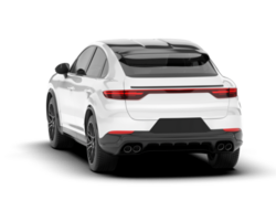 Weiß suv auf transparent Hintergrund. 3d Rendern - - Illustration png