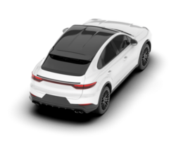 Weiß suv auf transparent Hintergrund. 3d Rendern - - Illustration png