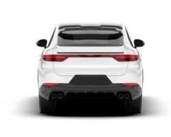 blanco suv en transparente antecedentes. 3d representación - ilustración png