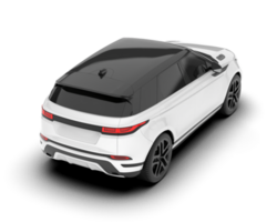 Weiß suv auf transparent Hintergrund. 3d Rendern - - Illustration png