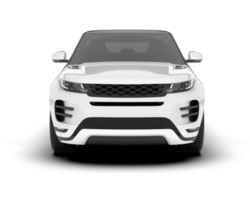 Weiß suv auf transparent Hintergrund. 3d Rendern - - Illustration png