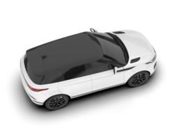 Weiß suv auf transparent Hintergrund. 3d Rendern - - Illustration png