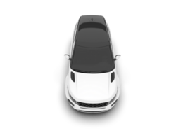 White SUV on transparent background. 3d rendering - illustration png