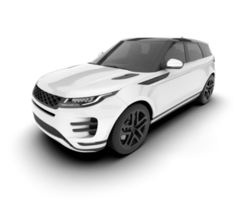 branco suv em transparente fundo. 3d Renderização - ilustração png