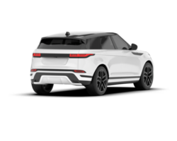 Weiß suv auf transparent Hintergrund. 3d Rendern - - Illustration png