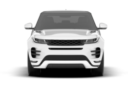 vit sUV på transparent bakgrund. 3d tolkning - illustration png